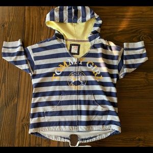 Tommy Girl Hooded Short Sleeve Sweatshirt